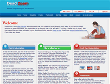 Tablet Screenshot of deadzoom.com